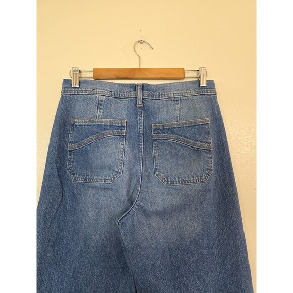 GAP Denim Wide Leg High Rise Jeans Womens Size 8 / 29 Stride Retro Boho - Picture 6 of 10